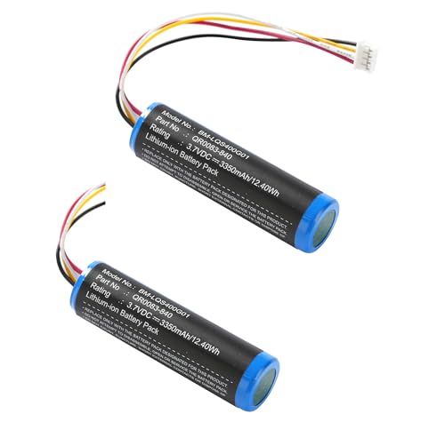 Mingeris 2Pcs Battery IAN034NA QR0083-840 Replacement for Qolsys IQ Panel 4, IQP4001 IQP4002 IQP4003 IQP4004 IQP4005 IQP4006 (3350mAh Rechargeable)