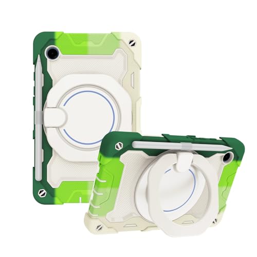 【Protezione completa del corpo】 Questa custodia Compatible with Samsung Galaxy Tab A9 è realizzata in silicone flessibile + rivestimento in PC + telaio anteriore in PC, fornendo una protezione completa del corpo del tuo tablet da cadute accidentali, graffi, urti o colpi. È anche adatto ai bambini. Fornisce una protezione completa del corpo da cadute, urti, graffi e sporco.