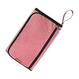 Portador plegable que cambia de almohadilla, bolsa de viaje para el cambio de pañal - Botón de almacenamiento de pañales para bebé - Mapas de cambio ligero para parques, centros comerciales