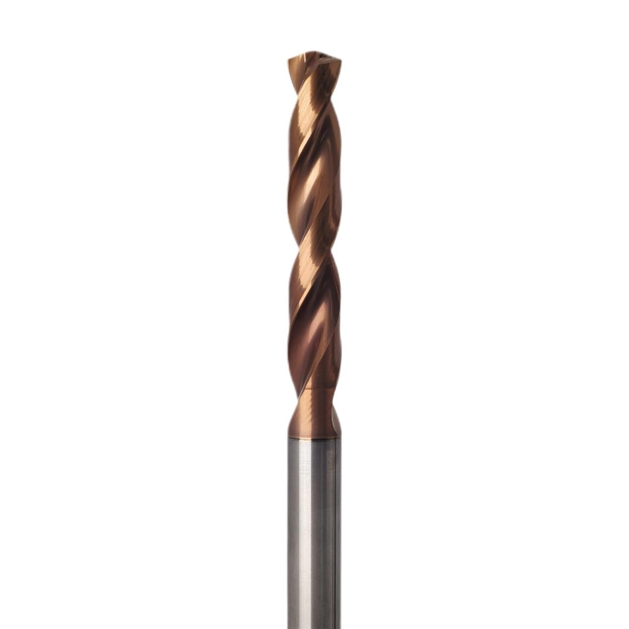 Brocas helicoidales de carburo sólido con refrigeración interna, diámetro de 3 mm a 9,9 mm, mango recto, for perforación de metal CNC, 1 unidad(8.4mm)