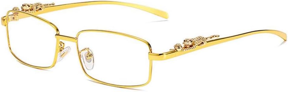 Narrow Rimless Square Gold Plated Metal Wire Frames Vintage Small Unisex Trendy 90’s Hip Hop Retro Luxury Leopard Arms Full Frame Glasses Rectangle Designer Clear Lens Eye Glasses For Men And Women - Image 2