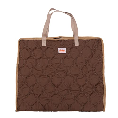 萩原 ブランケットにもなる2wayトートバック ブラウン 約60×70cm(バッグとして使用した場合) 「two sides」 洗える アウトドア キャンプ