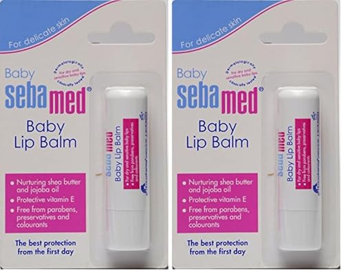 Image of Baby Sebamed Lip Balm|Soft Baby Lips|With Shea butter, Jojoba Oil & Beeswax|4.8 gm (Pack of 2)
