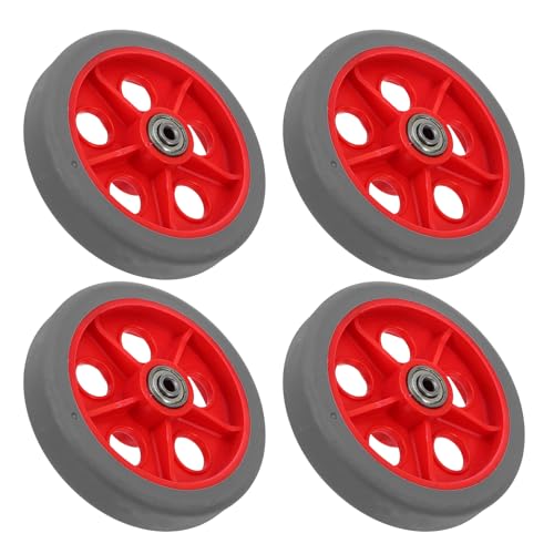 Ruedas giratorias de material PP de 5 pulgadas kit de 4 piezas con rodamiento reforzado