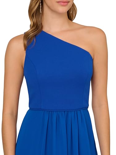 Image of Adrianna Papell One Shoulder Chiffon Gown