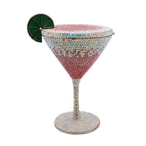 WuDiaoer Goblet Rhinestone Evening Clutch