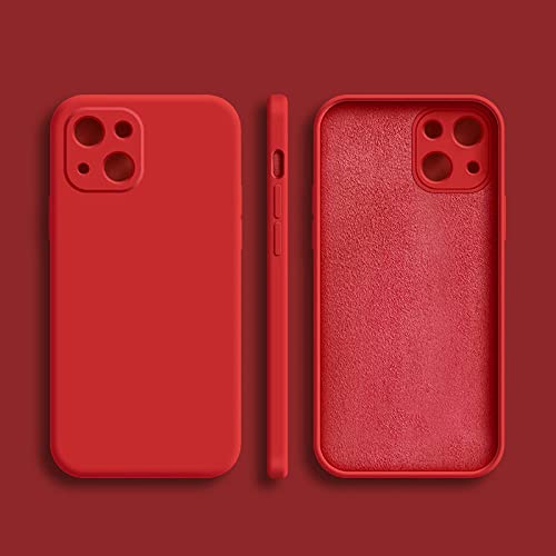 Coque de téléphone en silicone liquide bleu pour iPhone 14