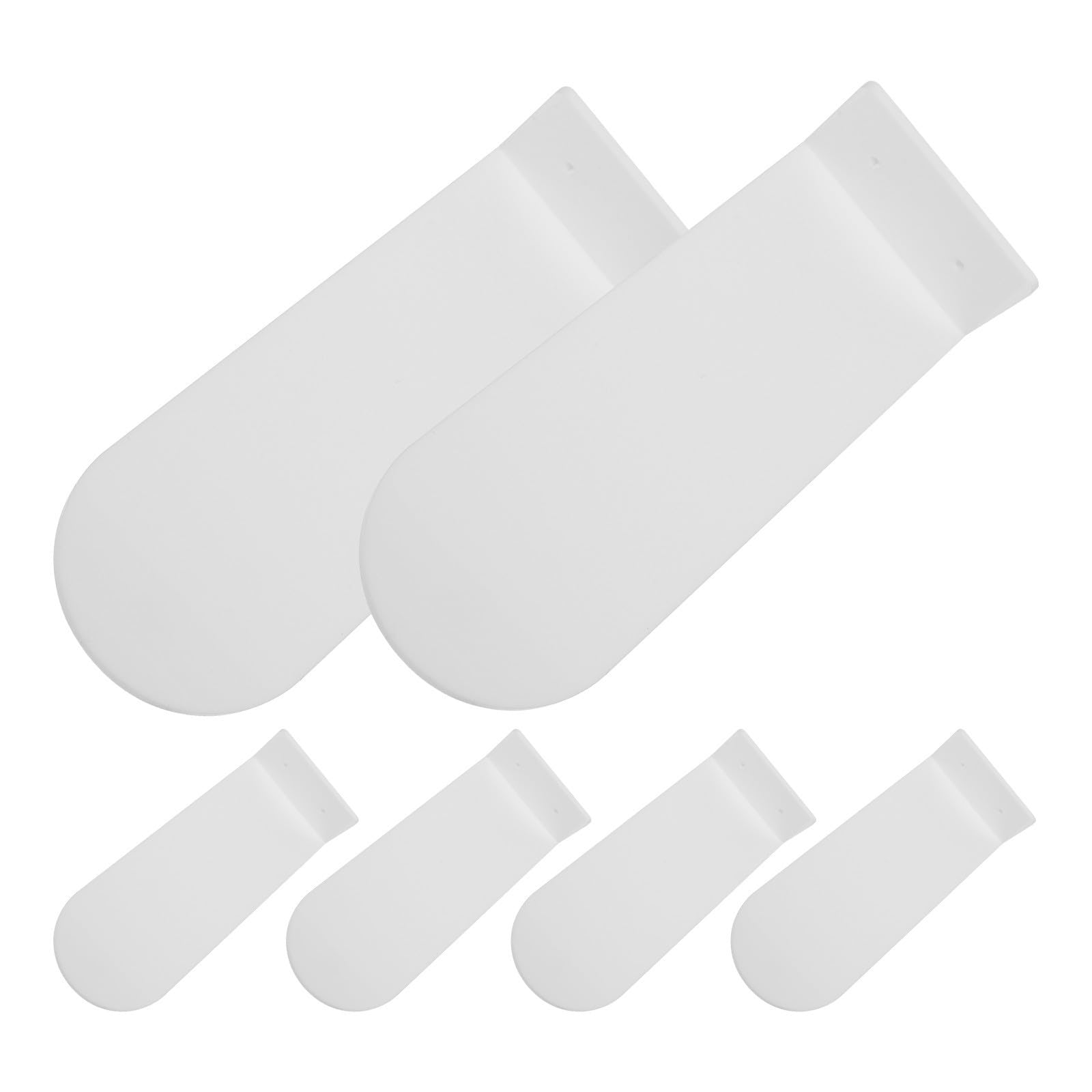 Estante flotante de zapatos acrílico blanco con cantos pulidos de lujo