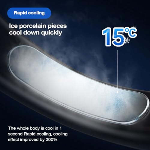 Ventilateur de cou portable contre la chaleur, mini souffleur USB à 5 vitesses - 8
