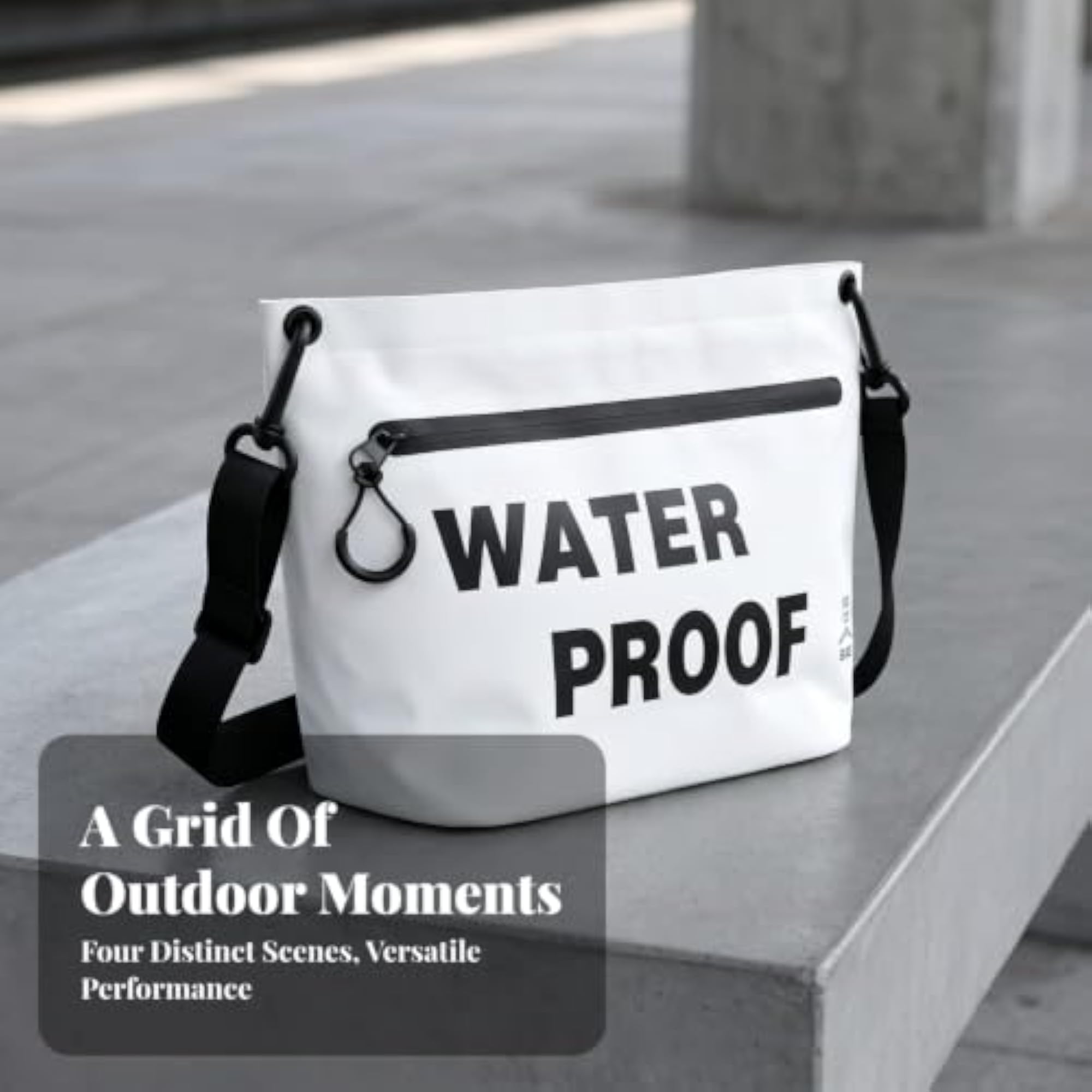 Water-Resistant Waterproof Bag with Shoulder Strap