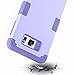 BENTOBEN Galaxy Note 5 Case, Samsung Galaxy Note 5 Case 3-in-1 Hybrid Shockproof Anti Scratch Polycarbonate Hard Covers for Upper and Bottom Soft Silicone for Interior Cover, Purple