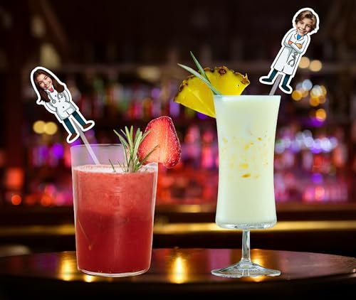 Pitillos personalizados de papel con foto, paquete 12 miniatura 2