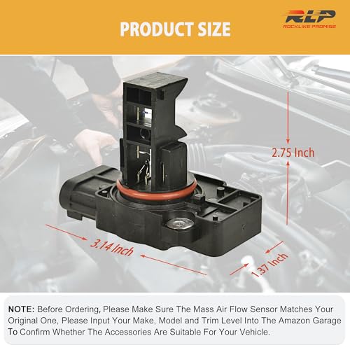 image for RLP Mass Air Flow Sensor MAF Sensor Compatible with Cadillac CTS Escal