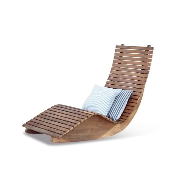 Loberon Lounger Wenham Teakholz Braun