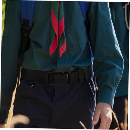 Adjustable Nylon Elastic Belt for Men and Women Heavy Duty Web Belt with Non Metal Buckle Comfortable Fit for Hiking Travel and Outdoor Activities Waist4