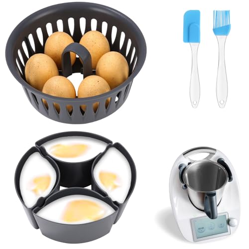 Thumbnail - Eierkocher und Pochierte Eier Form für Thermomix Zubehör, Kompatibel mit Thermomix TM6 TM7 TM31 Zubehör, BPA-Frei, für 4...