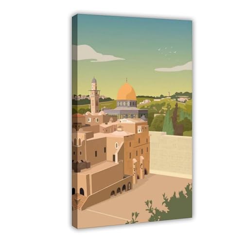 Poster de voyage Israël impression sur toile d'art salon élégant