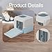 Bothyi Cats Toilet Modern Easy to Maintain Sturdy Anti Slip Bottom Comfortable Hair Removal Cat Box Cats Litter Container, Blue