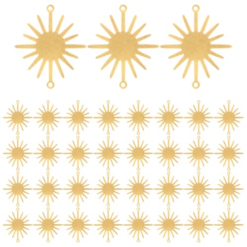 SEWACC Ensemble De Pendentifs À Breloques En Forme De Tournesol De 22 Mm Pour Bijoux Colliers Et Bracelets