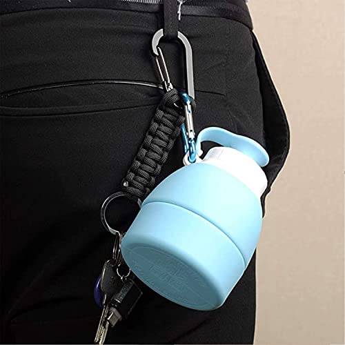 Image of BRAVESHINE Paracord Keychain Carabiner Clip, D Ring Lanyard Hanger Stroller Hook for Water Bottle, Key, Backpacks, Men, Women