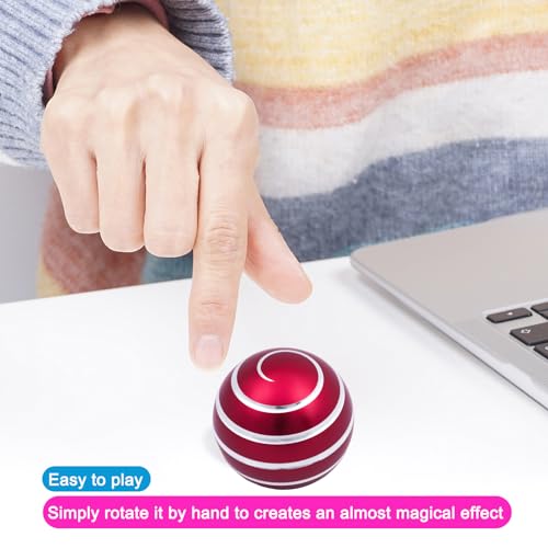 Image of Desk-Kinetic-Toys Cool-Gadgets for Fidget: Cool-Stuff Thing Game Toy for Adult Teen Children Kid, Stress Relief Optical-Illusion Gifts for Office School Home Man Women Christmas Spinning 300 Seconds