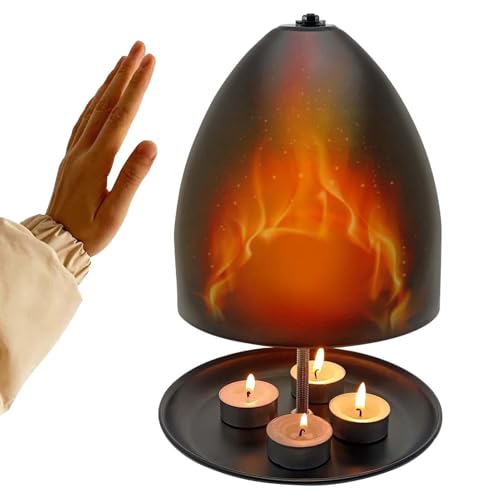 Liakyunf Chauffe-Plat, Four à Bougie Chauffe-Plat pour Le Chauffage - Radiateur Chauffant et Bougie Chauffe-Plat | Lumière Douce et Chaleur Rapide, Four à Grand Espace et Support Chauffant pour