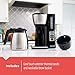 BLACK+DECKER 12 Cup Thermal Programmable Coffee Maker with Brew Strength and VORTEX Technology, Black/Steel, CM2046S