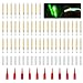 YPBEW 50 Pcs Fishing Fluorescent Light Rod Tip Glow Sticks Night Fishing Small Glow Sticks Lightstick Replacement Fishing Glow Accessory Light for Fishing