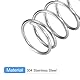 QUARKZMAN 5Stk Druckfeder Druckfedern 304 Edelstahl Feder Federn Zugfeder Zugfedern Spring 10mm AD 1mm Draht Größe 20mm Frei Länge Spiralfeder Spiralfedern Sprungfeder Stahlfeder Silber