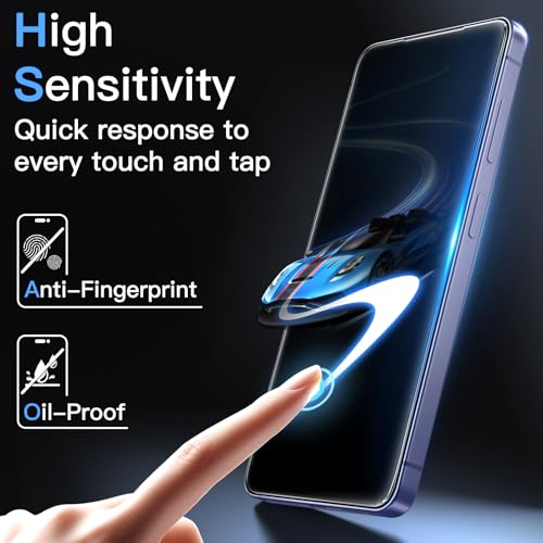 Image of JETech Tempered Glass Screen Protector Guard for Samsung Galaxy S26 Ultra, AR Anti-Reflective Coating, Easy Installation with Auto-Alignment Box, Bubble-Free, HD Clarity, 2-Pack