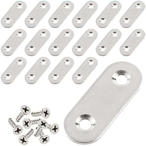 Amazon | LOYELEY ジョイント金具 フラット 家具 固定 棚受け金具 I字金具 ステンレス鋼のI字型ブラケット 強プレート ...