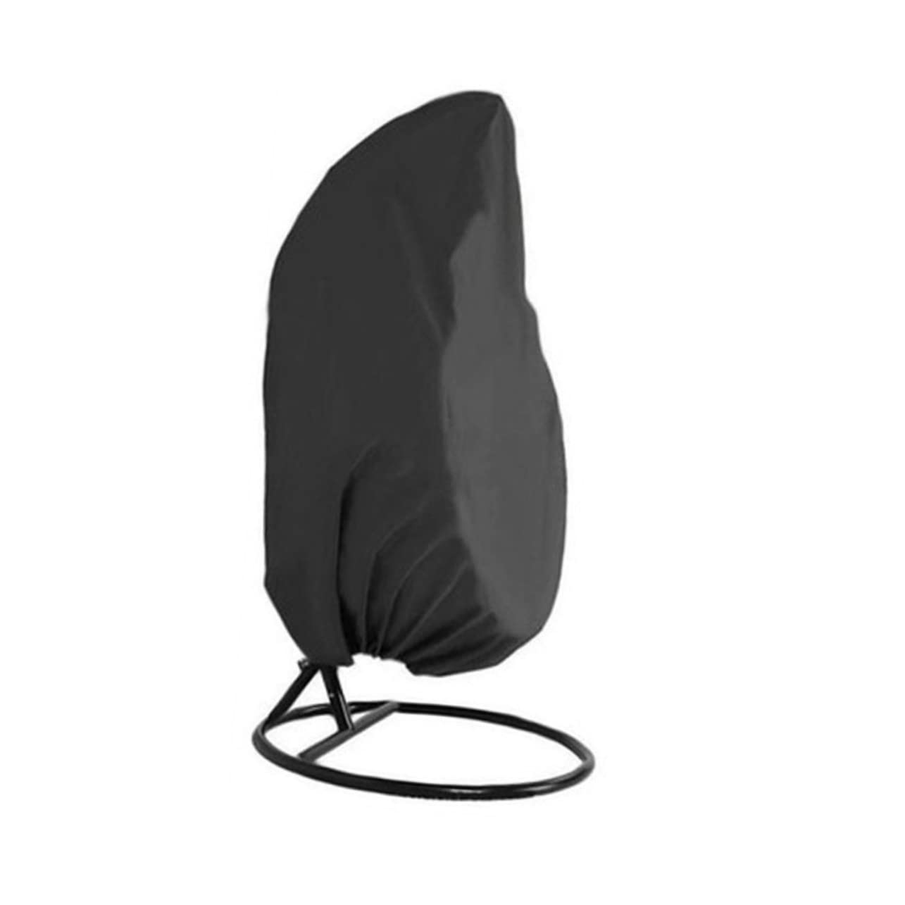 Lot de 4 housses de chaise à suspendre imperméables pour jardin, hamac inclinable et rehausseur, en polyester noir durable, protège des intempéries et améliore la décoration