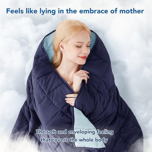 Topcee Weighted Blanket (20lbs 80"x87" King Size) Soft Cooling Heavy Blanket Sleeping, Apply to 190-210 lbs Body, Thick Breathable Blanket with Glass Bead, Easy Care