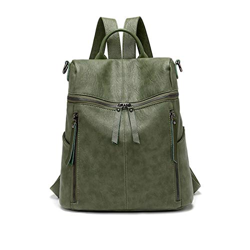 Sac à dos fille en cuir vert pour protéger vos affaires de cours
