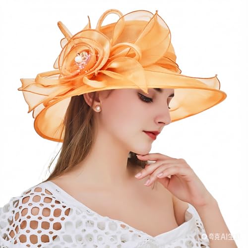 Sombrero Organza Fascinator para mujer
