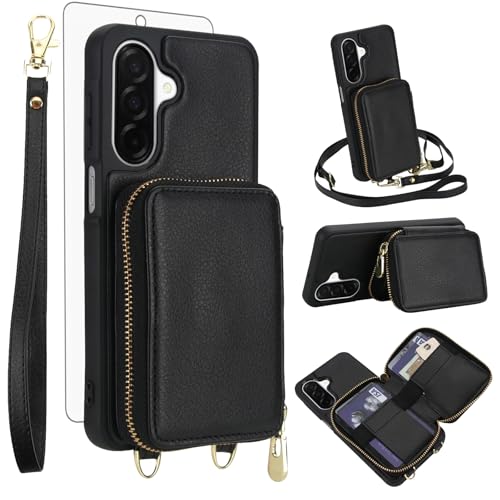 Protection Samsung Galaxy A36 5G étui portefeuille verre trempé anti-RFID A366U
