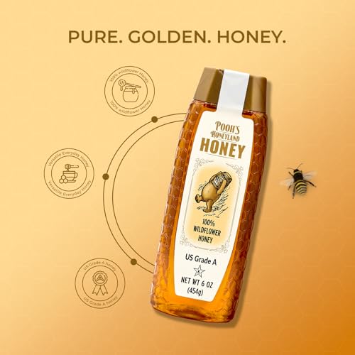 Miel pura salvaje 100% natural 454g botella exprimible miniatura 5