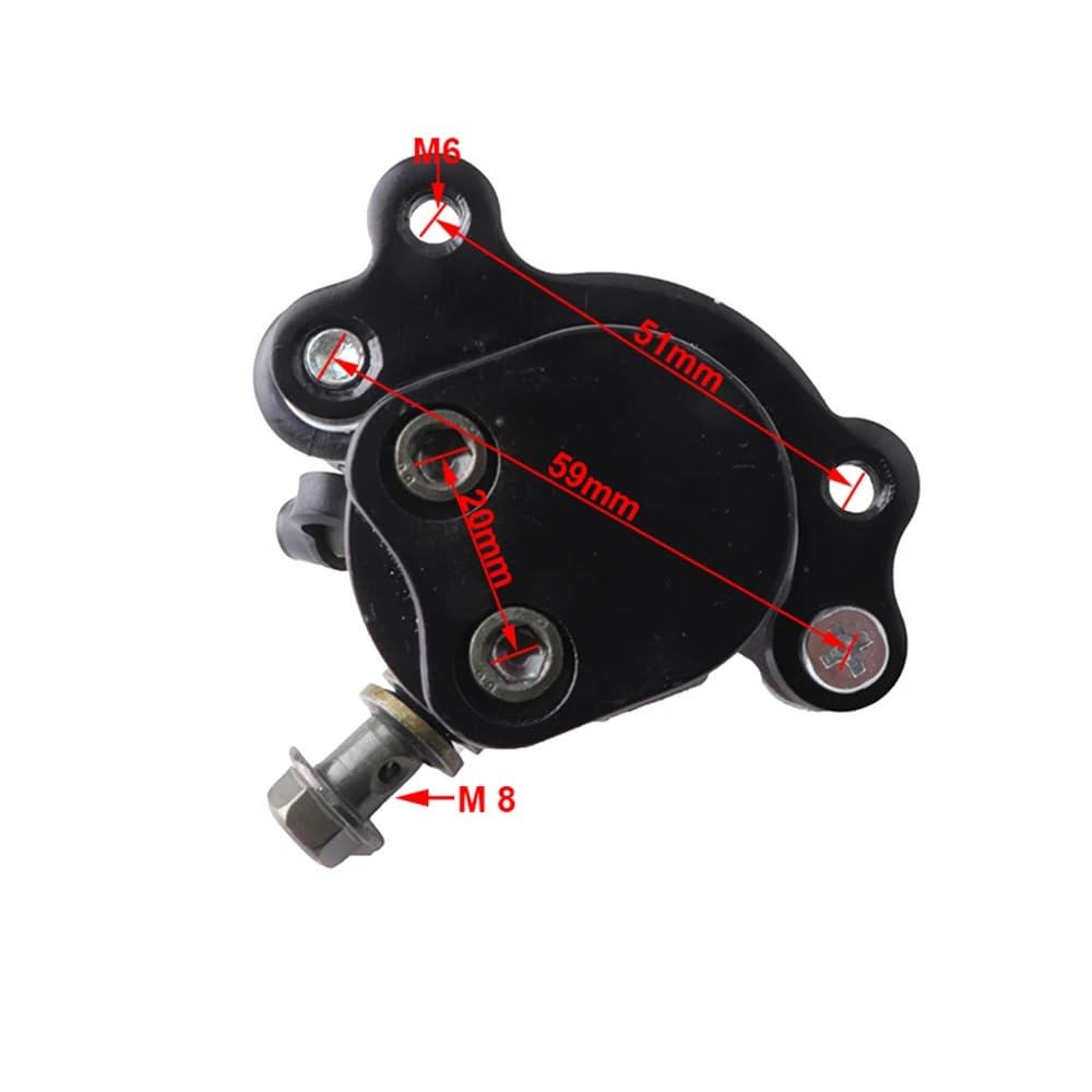 Pompa hamulcowa hydrauliczna Zestaw pompy hamulca hydraulicznego Mini Moto z chłodzeniem wodnym o pojemności 49 cm3, przednią i tylną(Right)
