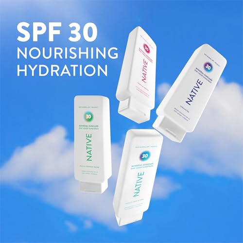 Native Mineral Sunscreen Lotion SPF 30, Pear & Coconut Water Scent, with 100% Mineral Zinc Oxide for Face & Body, Hawaii Compliant, Vegan, No White Cast - 7 oz - image 6
