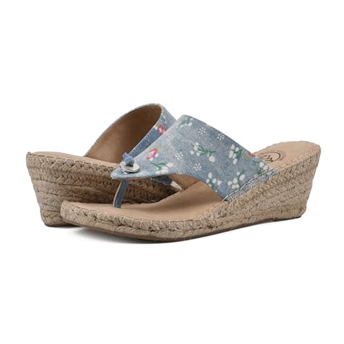 Image of WHITE MOUNTAIN Women's Beachball Espadrille Wedge Sandal