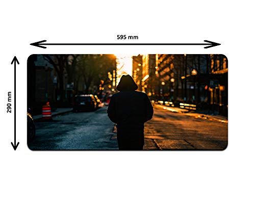 Image of Ryca Loneliness Man Printed Matt Finish Anti-Skid Non-Slip Rubber Base Mouse Pad /Desk Pad for Work from Home||Office||Gaming||PC||Laptop||Keyboard Mousepad