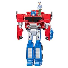 Transformers Spielzeug EarthSpark Spin Changer Optimus Prime Action-Figur (20 cm) mit Robby Malto Figur (5 cm), ab 6