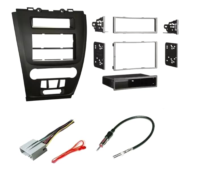 Adaptateur autoradio double DIN avec connecteur fil et antenne pour Ford Fusion 2010 2011 2012