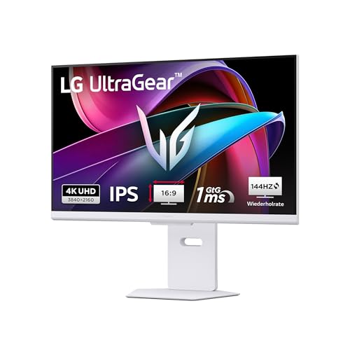 LG, 32zoll, Ultragear 4K UHD, 80cm, 16:9, Super Resolution, 3840 x 2160, 144Hz, 1ms, HDR10, AMD FreeSync, DCI-P3 95%, DisplayHDR 400, 32G810SA-W.AEU - Weiß