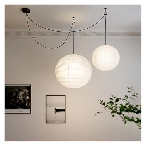 Lampe en papier d'étude suspension japonais salon chambre ZR98US