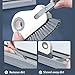 2 in 1 Groove Cleaning Brush Window Sliding Door Track Cleaner Tool Grout Cleaner Grip Brush Hard Bristle Crevice Cleaning Brush,2 pcs,12.5 * 8.9 * 2.5cm