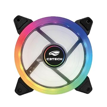 C3Tech Cooler Fan para Gabinete F11-L220RGB 12CM com iluminacao RGB e conector ARGB 6 pinos