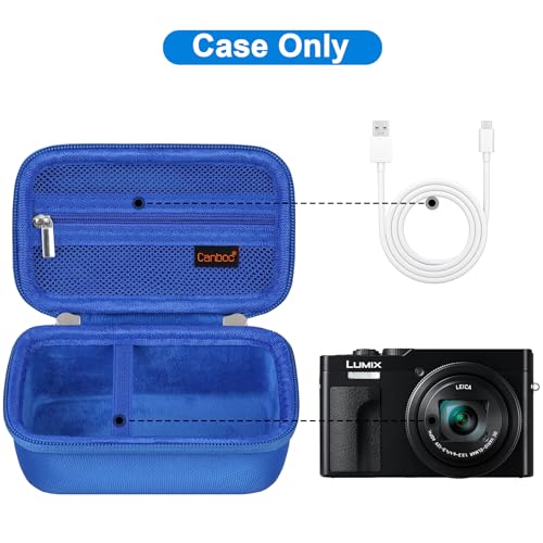 Funda rígida para cámara Panasonic LUMIX ZS99 azul miniatura 2
