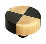Mascot Hardware CK104 Pie 1-8/17 in. (37mm) Black & Brown Cabinet Knob