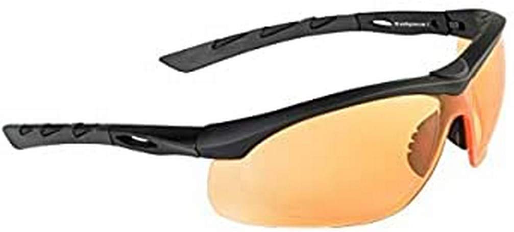 Swiss Eye Lancer Sunglasses Orange Lens Black Rubber Frame